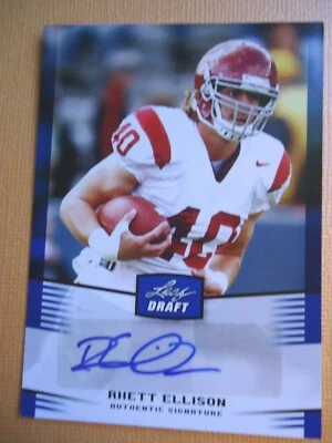 Rhett Ellison - 2012 Leaf Draft RC Autographed Football card # RE1   - Image 1 of 2