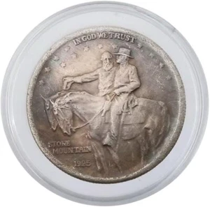 1925 Stone Mountain Half Dollar Münze mit Vitrine, Morgan Coin for Gift USA - Bild 1 von 8