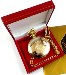 ROYAL ARMY MEDICAL CORPS RAMC Personalised Gold Military POCKET WATCH in Case - Picture 1 of 4