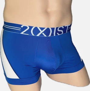 2(X)IST Men's Sport mesh Boxer Brief TRUNK Size M Underwear 2XIST TAG-LESS blue - Picture 1 of 3