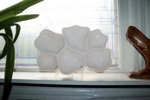 Jeannette Glass Shell Pink Divided Venetian Large Tray Vintage 1950s - Picture 1 of 5