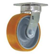 CC STOUT CDP-Z-163 Swivel Plate Caster, CC Stout, Orange, 6", Number of Wheels: