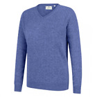 Lauder Ladies Cable Pullover Violet by Hoggs of Fife