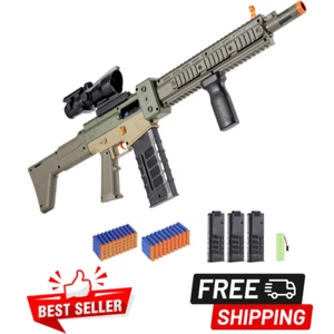 Realistic Electric Toys Gun, Gun Darts, Foam Blaster, 100 bullets-Kids/Adults - Picture 1 of 8