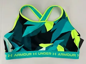 Under Armour Women's 3XL Crossback Medium Impact Sports Bra Tourmaline Teal - Picture 1 of 10