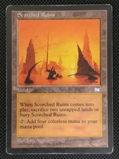 Scorched Ruins *HP* - Weatherlight Magic the Gathering Card MTG