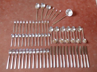 BSF DERBY -  Silber 90 -  67 Teile - 12 Personen + 7 Vorlegeteile - Bild 1 von 4