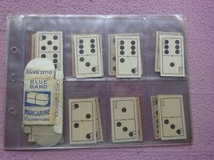 COMPLETE SET - BLUE BAND MARGARINE - DOMINOES (28 + PACKET) - Picture 1 of 9