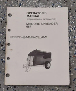 SPERRY NEW HOLLAND MANUAL DE OPERADOR/PROPIETARIO - ESPARCIDOR DE ESTIÉRCOL - 667 - Imagen 1 de 2