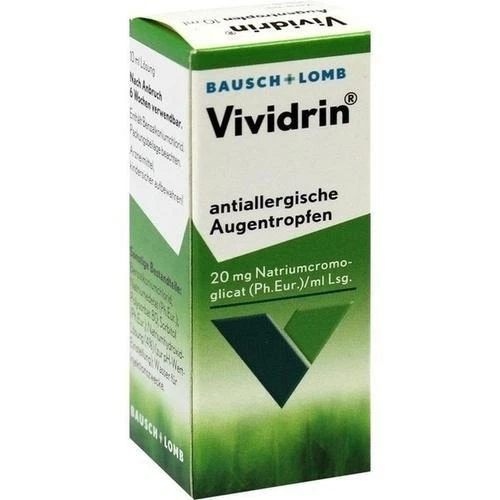 DR. GERHARD MANN VIVIDRIN antiallergische Augentropfen 10ml PZN 3561555