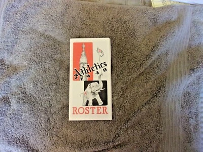 1940 PHILADELPHIA ATHLETICS MEDIA GUIDE Yearbook ROSTER CONNIE MACK AL SIMMONSS - Image 1 of 4