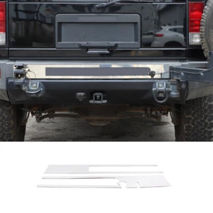 S.Steel Rear Bumper Panel Plate Trim Molding Decorative For Hummer H2 2003-2009 - Picture 1 of 12