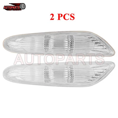 2x Lente transparente âmbar LED luz indicadora lateral para BMW X1 E84 X3 E83 X5 E53 - Imagem 1 de 4