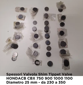 Stock 91 Spessori Valvola d.25mm HONDA CB 750 900 1000 1100 CBX da 230 a 350 OEM - Picture 1 of 2