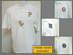 New Sz S-5XL White Mlb Men's Cotton #80I Polo Shirt - Picture 1 of 68