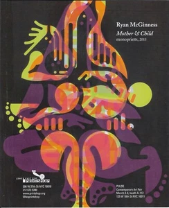 Pubblicità stampa mostra d'arte monostampa RYAN MCGINNESS ~ 2016 - Foto 1 di 1
