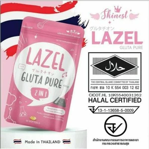 3 X 30 caps Lazel Gluta Pure 2 in 1 Antioxidant Anti Aging Whitening Skin +Track - Picture 1 of 10