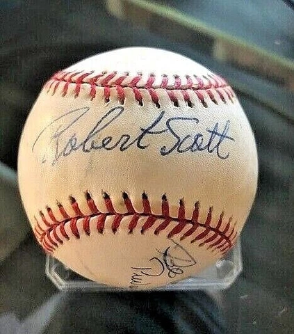 Negro League (6) signatures, Scott, Jenkins, Wallace...National League Baseball Cover