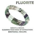 Fluorite Crystal Bracelet Cut Stone Healing Stone Authentic Growth