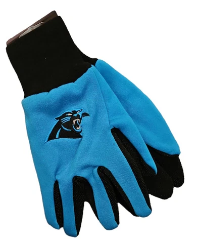 Carolina Panthers Utility Sport Gloves One Size Large Licensed NFL Wear Cover