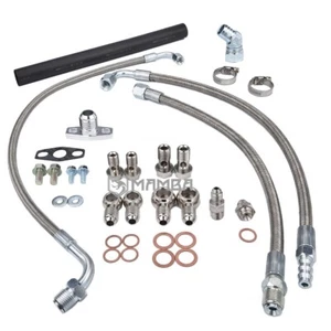Turbo Oil Water Line For Chrysler PT Cruiser 2.4L Reverse TD04LR TD05HR GT30R TW - Picture 1 of 5