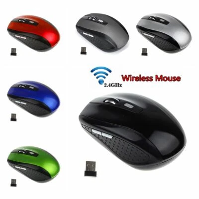 2.4GHz Wireless Mouse Optical Cordless Small Gaming Mice For PC Laptop Computer- - Image 1 of 4