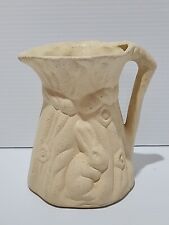 Vintage Vase Rabbit in Corn Unmarked BeigeJug Shape 13.5cm Home Easter Decor(D2)