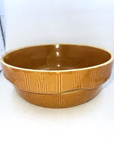 Cuenco mezclador de gres Watt Pottery #8 Crescent Moon & and Star 8,5" años 30 en muy buena condición - Imagen 1 de 11