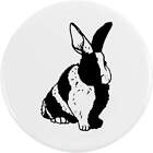 'Black & White Rabbit' Button Pin Badges (BB024075)