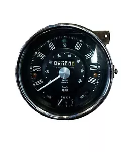 CLASSIC MINI MK1 BMC SMITHS CENTER SPEEDO SPEEDOMETER CLOCK DIAL COOPER WORKS S - Bild 1 von 3