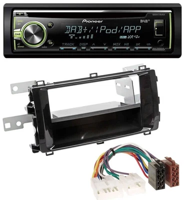 Pioneer DAB USB MP3 AUX CD Autoradio für Toyota Auris (ab 2013) schwarz - Bild 1 von 4