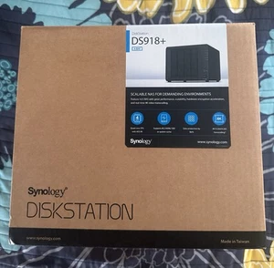 Synology DS918+ 4 Bay NAS DiskStation *NEW* - Afbeelding 1 van 3