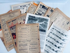 Revista de aviones modelo vintage efímera años 50 años 80 más de 1 lb - Imagen 1 de 5