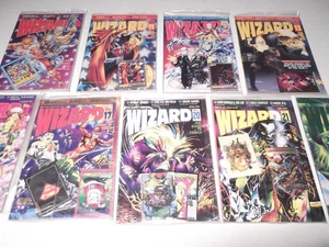 9 Wizard Comic Book Magazine 10 11 12 13 14 17 20 21 image special 1 w/ Cards - Picture 1 of 15