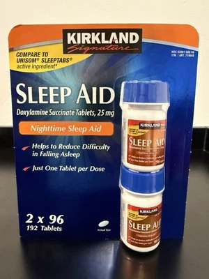 Kirkland Signature Sleep Aid Doxylamine Succinate Sleep Aid 25 Mg 96-384 Tab - Image 1 of 3