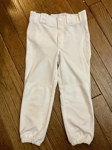 Youth Boys Girls NIKE Small Baseball Pants ~ Full Length ~ White - Picture 1 of 5