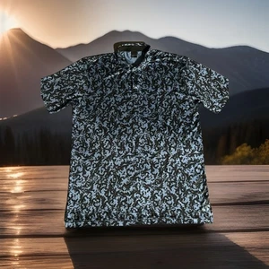 Dunning Golf Polo Size 2XL Blue  Performance Stretch Preppy Short Sleeve Wicking - Picture 1 of 6