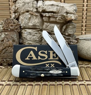 Cuchillo de bolsillo Case XX USA 2025 Jigged Buffalo Horn 65010 acero inoxidable trampero Foto 1 de 4