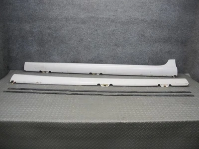 06-09 VW R32 2-DR LEFT & RIGHT SIDE SKIRT ROCKER PANEL CANDY WHITE W RETAINE OEM - Image 1 of 4
