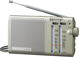 Radio Panasonic compatible con FM/AM/Wide FM plateada RF-U156-S - Imagen 1 de 8