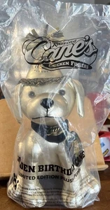 Raising Cane’s Golden Birthday LE Plush Puppy 28 Years New In Bag - Picture 1 of 1