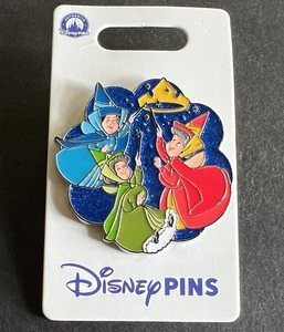 Tre Buone Fate Merryweather Flora Fauna - Spilla Disney Bella Addormentata 176126 - Foto 1 di 4
