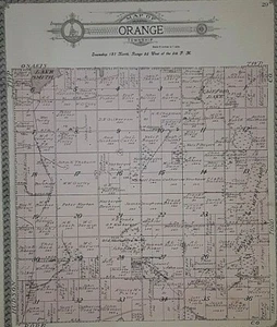 1904 Plat Map ~ ORANGE Twp., DOUGLAS Co., MINNESOTA - LAKE SMITH ~ Free S&H - Picture 1 of 1