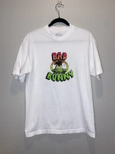Authentic Bad Bunny Un Verano Sin Ti Safari White Tee OFFICIAL MERCH Sz L - Picture 1 of 5