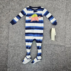 Carter's Toddler 1-Piece Crab 100% Snug Fit Cotton Footie Pajamas NWT Sz 12m, 3t - Picture 1 of 1