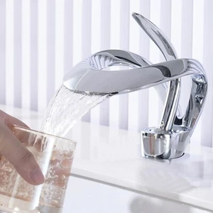 Grifo de lavabo cromado grifo de baño mezclador grifo baño lavabo - Imagen 1 de 11