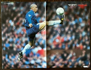 Vintage 90's Gianluca Vialli Poster Chelsea Israeli Magazine Soccer Italy - Picture 1 of 1