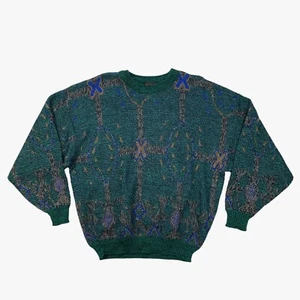 Vintage Bachrach Sweater Mens Large Acrylic Wool Blend Coogi Style Knit Pullover - Picture 1 of 8
