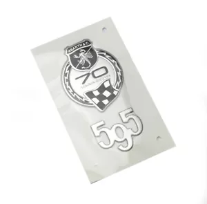 Fiat Abarth 595 Competizione 70th Anniverssario Silver Emblem Logo 735719315 - Bild 1 von 5