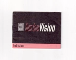 Turbo Vision - Authentic Manual Instruction Booklet - Turbografx 16 - Bild 1 von 2